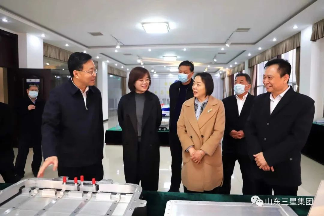 中國農業(yè)發(fā)展銀行山東省分行黨委委員、副行長時祝華一行來山東三星集團調研座談