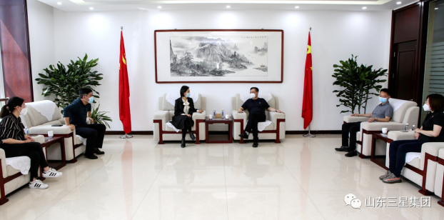 鄒平市委常委、統(tǒng)戰(zhàn)部部長張欣來山東三星集團(tuán)調(diào)研