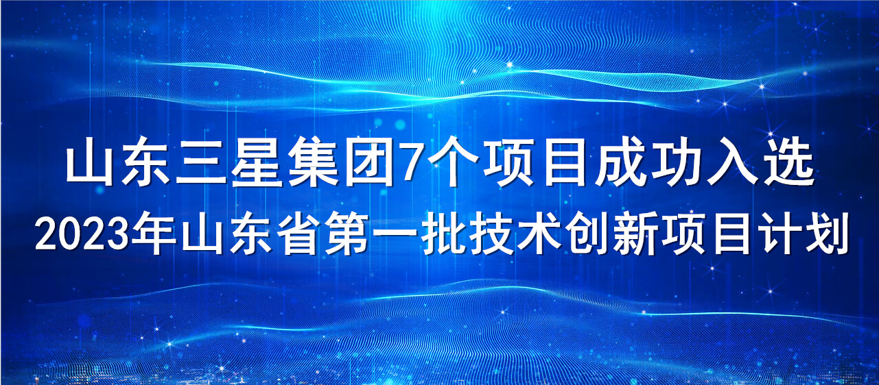 喜報(bào)！山東三星集團(tuán)7個(gè)項(xiàng)目成功入選2023年山東省第一批技術(shù)創(chuàng)新項(xiàng)目計(jì)劃