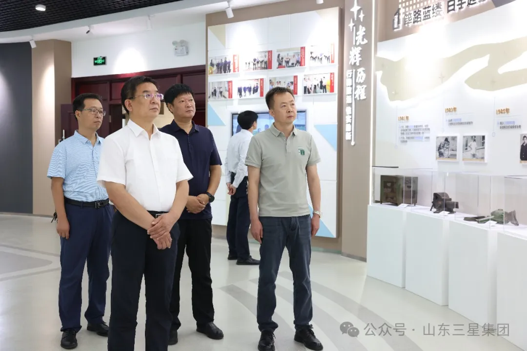鄒平市農(nóng)業(yè)農(nóng)村局黨組書記、局長(zhǎng)王奎一行來山東三星集團(tuán)調(diào)研